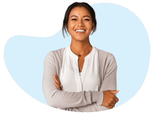 Person with arms crossed, neutral expression.