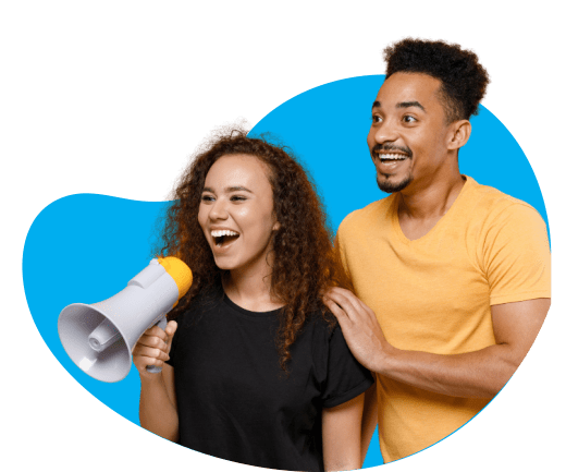 Happy couple smiling