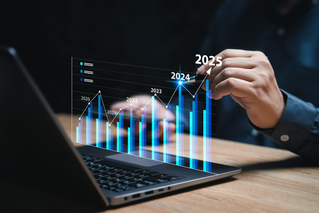 A New Zealand investor uses a laptop for analytical planning and growth forecasting