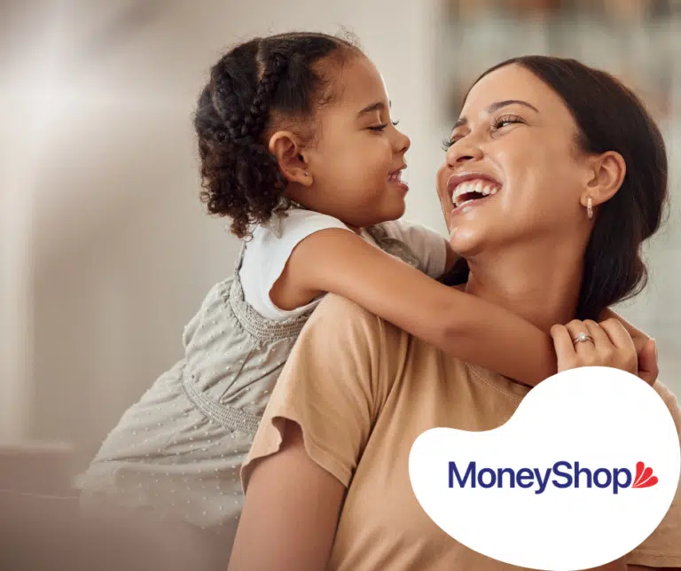 Child hugging adult in cozy setting after receiving an unsecured personal loan nz.