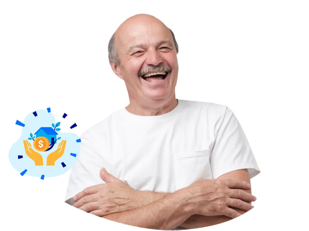 Smiling man with hands crossed